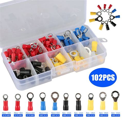 Eeekit 102 Pcs Heat Shrink Wire Connector Kit Electrical Insulated