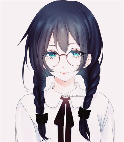 26 images cute anime girl with glasses free nude porn photos