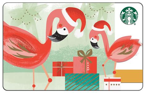 Starbucks Holiday T Card — Flamingos The Best Items From Starbucks