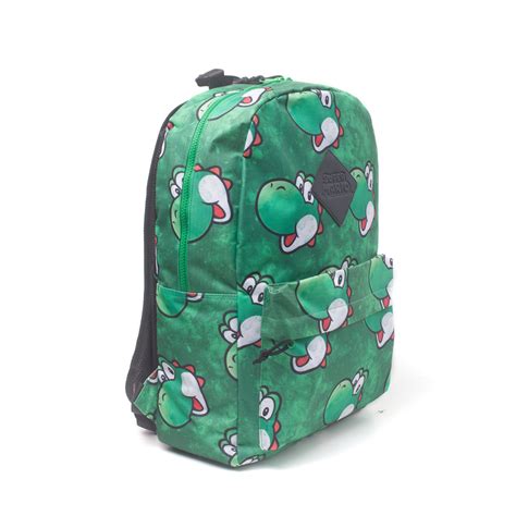 Nintendo Yoshi Face Print Backpack Gaming Tasker Og Rygsække