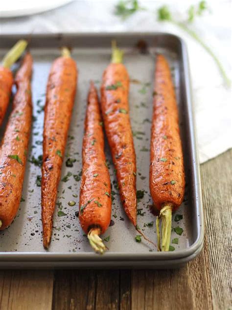 Sweet And Tangy Balsamic Toaster Oven Roasted Carrots
