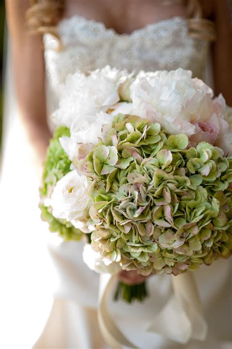 Hydrangea And Peony Bridal Bouquet