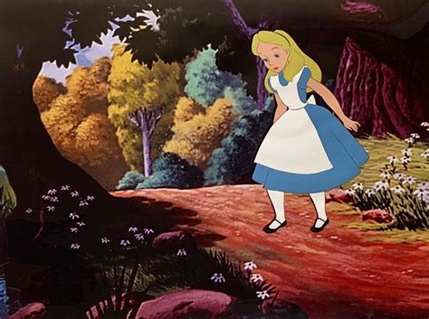 Original Production Animation Cel Of Alice From Alice In Wonderland