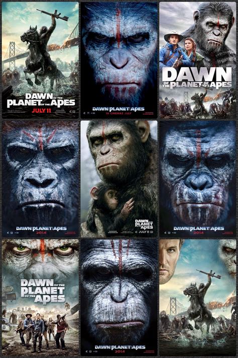 Dawn Of The Planet Of The Apes Movie Posters Vintage Vintage Movies
