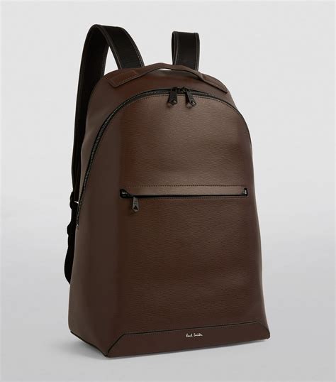 Mens Paul Smith Brown Leather Backpack Harrods Countrycode