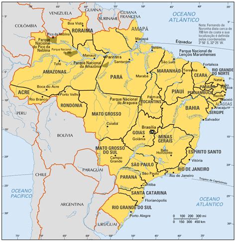 Descargar Mapa De Brasil Politico Fisico Y Mudo Universo Guia