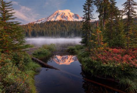 Reflection Lakes Mount Rainier Tumblr