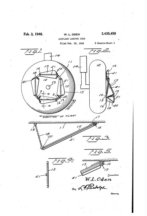 Todays Patent Airplane Landing Gear
