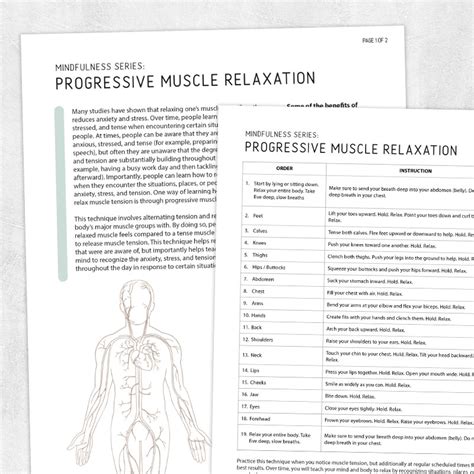 Mindfulness Series Progressive Muscle Relaxation Adult And Pediatric