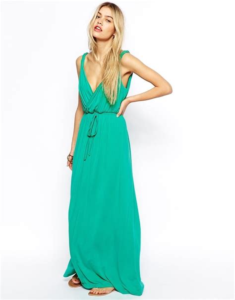 Asos Asos Maxi Dress With Grecian Wrap Tall Maxi Dress Asos Maxi Dress Maxi Dress With Sleeves