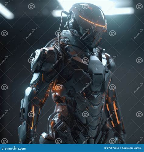 Sci Fi Character Design 3d Realistic Rendering Futuristic Space Armor