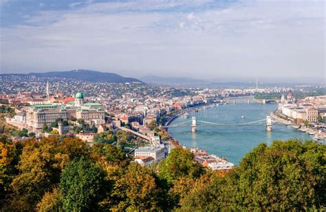 Budapest Panorama From Gellert Hill Stock Image Image Of Europe