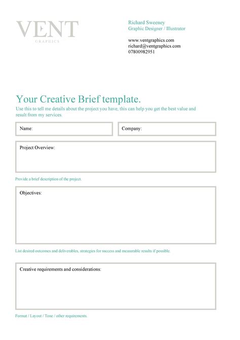 40 Creative Brief Templates And Examples Templatelab