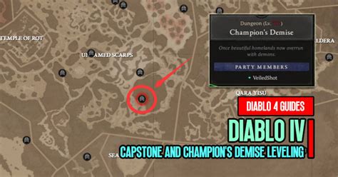 Diablo 4 Capstone And Champions Demise Dungeon Quickly Level 50 With