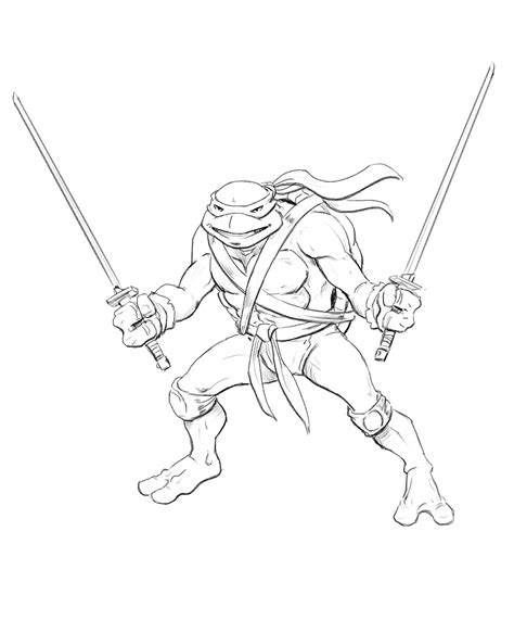 How To Draw A Ninja Turtle Learn To Draw Leonardo From The Ninja