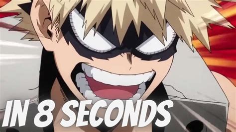 Bakugo In 8 Seconds My Hero Academia Meme Youtube