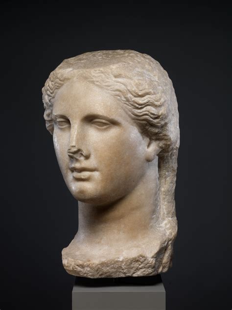 Marble Head Of A Ptolemaic Queen Greek Hellenistic The