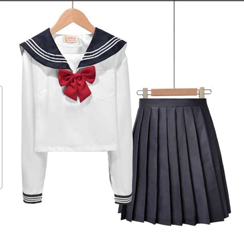 Long Sleeve Short Sleeve Sailor Uniform Costume Cosplay Seifuku
