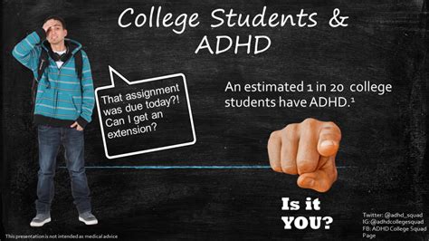 Adhd In College Students Presentation Adhd In College Students
