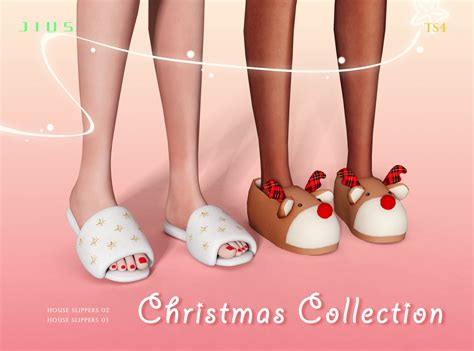 Christmas Collection Part 2 Jius House Slippers Cc The Sims