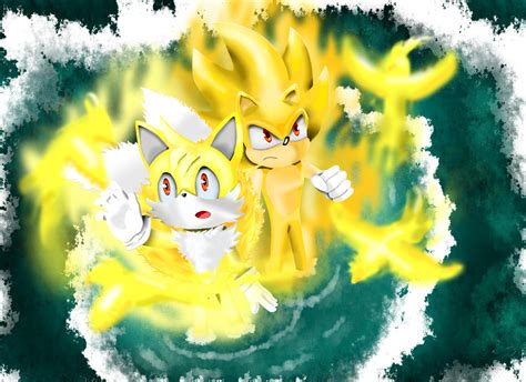 Super Tails Super Sonic First Transformation By Paredi On Deviantart