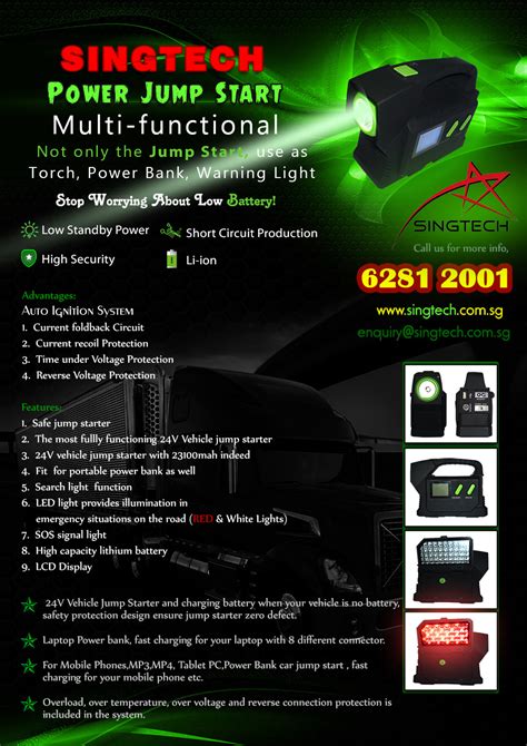 Check spelling or type a new query. Power Jump Start - 24V - Singtech Singapore