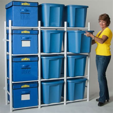 Storage Bin Shelving System Compact Storage Bin Shelves Garage