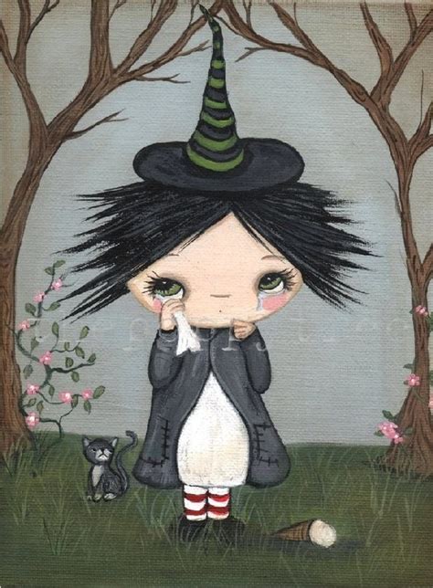 the sad witch doll art pinterest