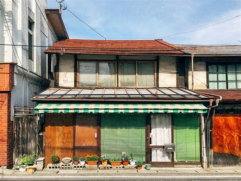 Cute Little Japanese House On Matsumoto Street By Stocksy Contributor Rowena Naylor Stocksy