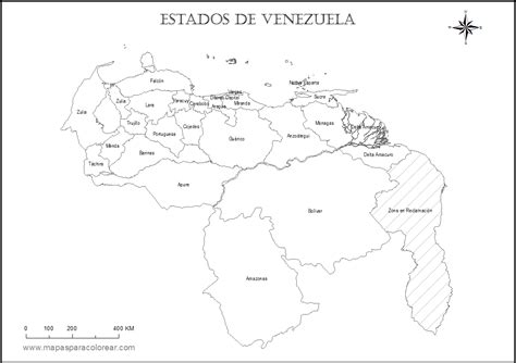 Mapas De Venezuela Para Colorear