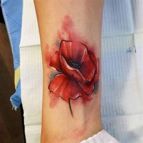 52 Stunning Watercolor Poppy Tattoo Ideas Flowertattooideas