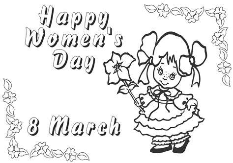 8th march womens day coloring pages 8th of march coloring pages ladies day