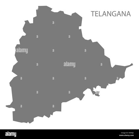 Telangana Districts Map Black And White Stock Photos And Images Alamy