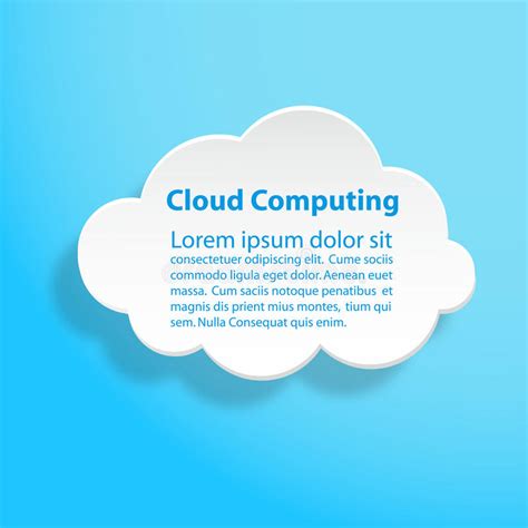 Cloud Computing Technology Abstract Scheme Eps10 Vector Illustration