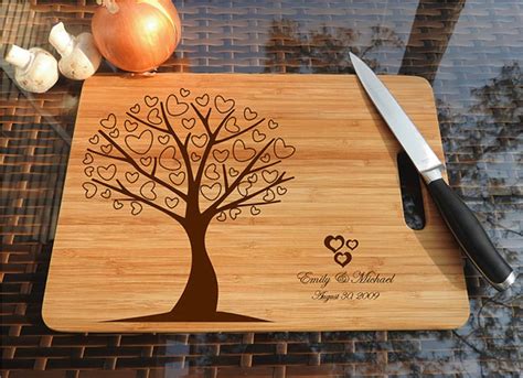Kikb499 Personalized Cutting Board Wood Wooden Wedding T Etsy