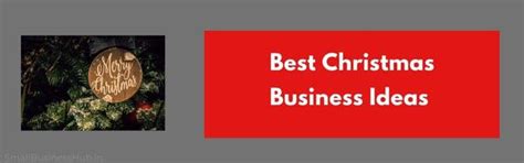 Best Christmas Business Ideas In