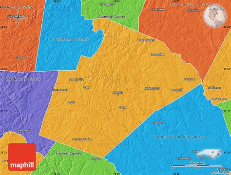 Political Map Of Wake County