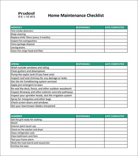 Landscape Maintenance Checklist Template Printable Templates Free
