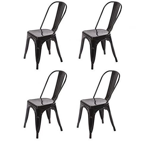 Chairs Metal Stackable Restaurant Dining Chair 18 Seat Height Bar