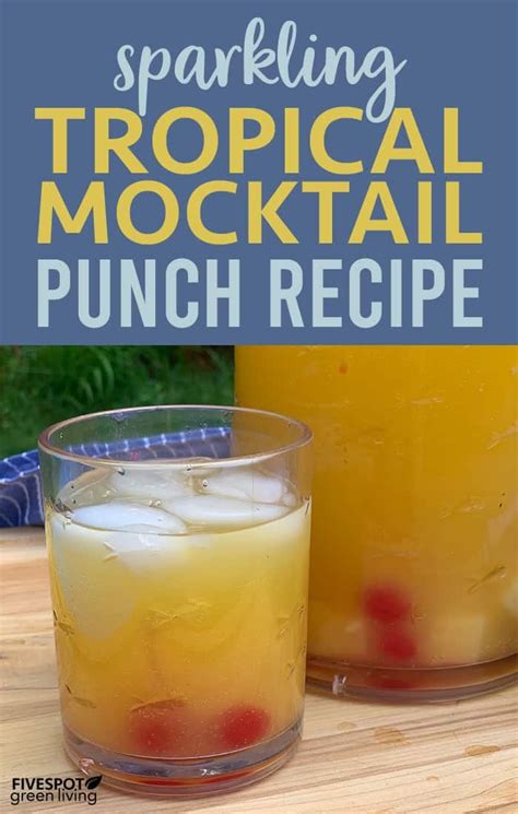 Autumn Harvest Punch Mocktail Five Spot Green Living In 2021 Punch