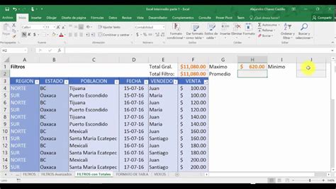 Cómo hacer subtotales con filtros en Excel
