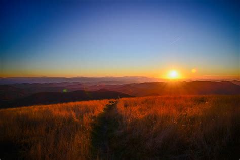 Appalachian Trail Big Bald Mountain Sunset Photograph By Ryan Phillips