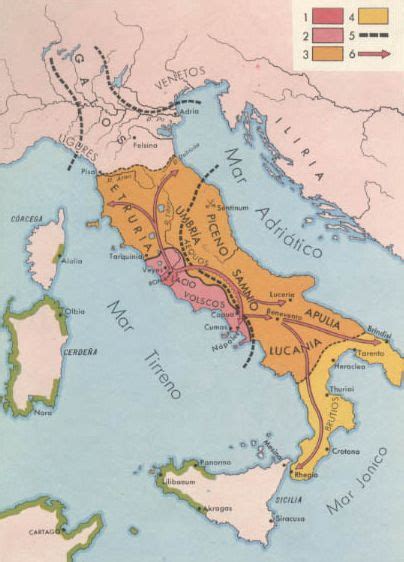 Pais Global Mapas Roma Y La Conquista De Italia