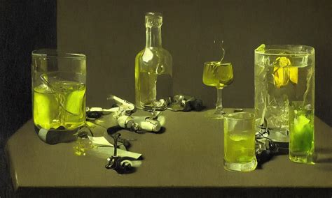 A Glass Of Absinthe Painted By Johannes Vermeer Vivid Stable