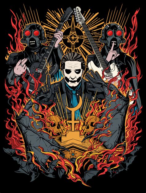 Ghost Rock Band Ghost Metal Band Ghost Papa Ghost Bc Rock Posters