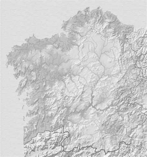 Mapa Fisico De Galicia Mudo Rios Mapas De Espana Para Descargar E Images