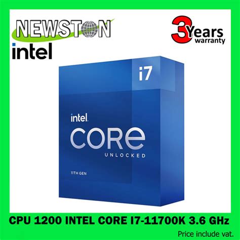 Cpu ซีพียู 1200 Intel Core I7 11700k 36 Ghz Th