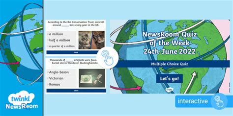 Newsroom Interactive Weekly Quiz 24th June 2022