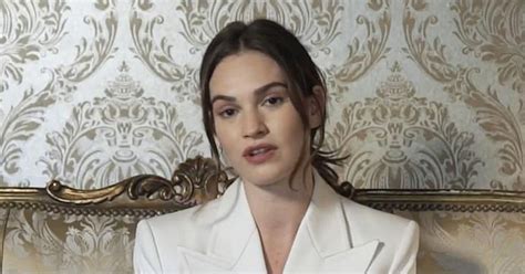 Lily James Says She Makes Mistakes In Video Unearthed After Dominic