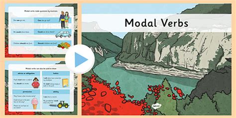 Modal verbs like can, could and may are all used for giving or asking for permission. Modal Verbs KS2 PowerPoint - Primary Resources